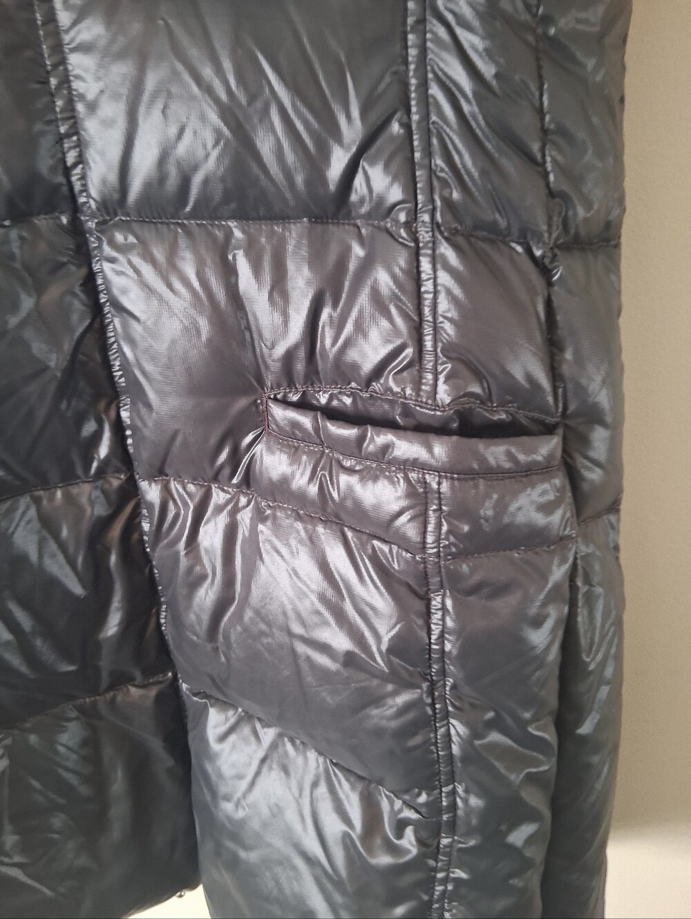coatology New York Long Down Puffer Black Vest Size S - Picture 9 of 11